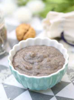Baby food supplement recipe walnut black sesame paste ... image