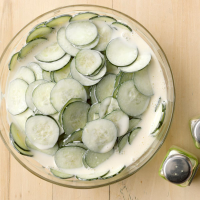 Cucumbers with Dressing Recipe: How to Make It image
