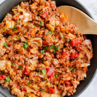 Amish One-Pan Ground Beef and Cabbage Skillet image