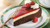 Raspberry-Glazed Double Chocolate Dessert Recipe ... image