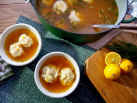 Chicken Kreplach Soup Recipe | Molly Yeh | Food Network image