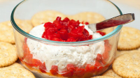 Cheese Dip with Sweet and Sour Bell Peppers Recipe ... image