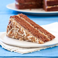 Reduced-Fat German Chocolate Cake | Cook's Country image