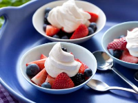 Red, White, and Blue Fruit Cups Recipe | Rachael Ray ... image