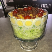Easy Seven Layer Vegetable Salad Recipe | Allrecipes image