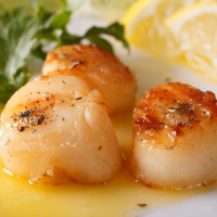 Butter-poached Scallops - BigOven image