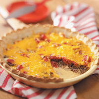 Beef and Cheese Pie Recipe: How to Make It image