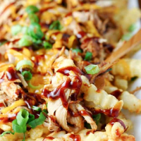 Balsamic Barbecue Pulled Pork Fries — Let's Dish Recipes image