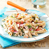 Easy Pasta Salad for a Crowd Recipe: How to Make It image
