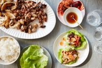 Chicken and Mushroom Bulgogi Lettuce Wraps Recipe - NYT ... image