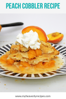 Peach Cobbler - My Heavenly Recipes image