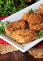 Homemade Shake & Bake Chicken Thighs | The Kitchen is My ... image