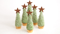 Christmas Tree Cupcakes Recipe | Martha Stewart image
