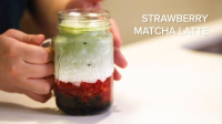 Strawberry Matcha Latte With Boba Recipe by Tasty image