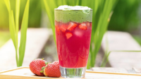 Organic Pink Drink With Matcha Cold Foam - Recipe | Full ... image