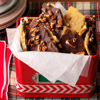 Saltine Cracker Candy with Toasted Pecans Recipe: How to ... image
