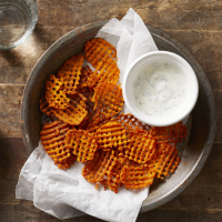 Tajín Waffle Fries with Creamy Cilantro-Lime Dipping Sauce ... image
