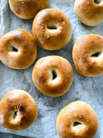Easy Homemade Sourdough Bagels - The Clever Carrot | Just ... image
