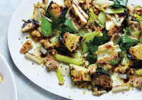 Grilled Zucchini and Leeks with Walnuts and Herbs Recipe ... image