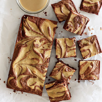 Tahini Swirl Brownies Recipe | MyRecipes image