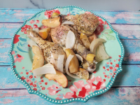 Baked Chicken Legs with Apples and Onions | Allrecipes image