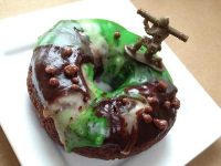 Camo Chocolate Mint Doughnuts Recipe | Cooking Channel image