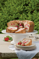 Strawberry Swirl Cream Cheese Pound Cake Recipe | Southern ... image