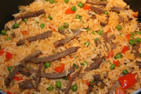 Hungarian Rice With Meat (Husos Rizs) Recipe - Food.com image