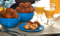 Breakfast Poppers with Grits and Bacon Recipe by Lauren Gordon image