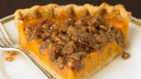 Sweet Potato Pie with Pecan Topping Recipe | Martha Stewart image