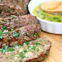 Herb and Garlic Meatloaf with Garlic ... - Let's Dish Recipes image