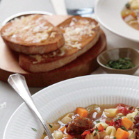 Ciabatta Parmesan Toasts Recipe | MyRecipes image