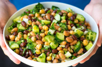 Ridiculously Easy Bean Salad - Easy Recipes for Home Cooks image