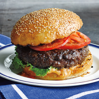 Best Ever Juicy Burgers Recipe | MyRecipes image