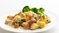 Skinny Ham and Potato Casserole Recipe - BettyCrocker.com image