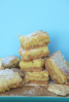 Lemon Bars with Girl Scout Cookie Crust - Modern Little ... image