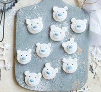 Polar bear peppermint creams recipe | BBC Good Food image