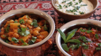 Aloo chole (chickpea and potato curry) Recipe | Good Food image