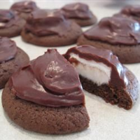 Chocolate Frosted Marshmallow Cookies Recipe | Allrecipes image