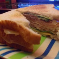 Amy's Triple Decker Turkey Bacon Sandwich Recipe | Allrecipes image