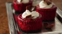 Mini Red Velvet Cheesecakes Recipe - BettyCrocker.com image