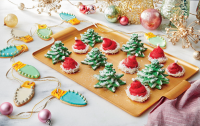 Snowy Tree Cookies Recipe | Southern Living image