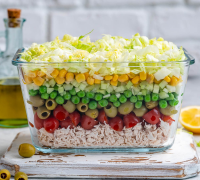 7 Layer Chicken Salad | Clean Food Crush image