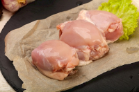 Boneless Skinless Chicken Thigh Calories in 100g or Ounce ... image