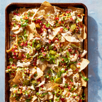 Chicken In Queso Nachos or Hard-Shell Tacos Recipe ... image