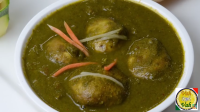 Saag Mushrooms Curry Recipe, Tila chhatto Sabji, How To ... image