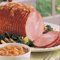 Ham with Sweet Pineapple Sauce Recipe: How to Make It image