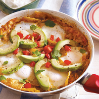 Chilaquiles and Eggs Recipe | MyRecipes image
