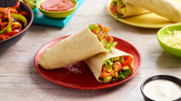 Chicken Fajita Tortilla Pockets - Chicken Wrap Recipe ... image