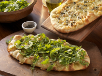 Grilled Pizzas with Brie, Caramelized Onions, and Capers ... image